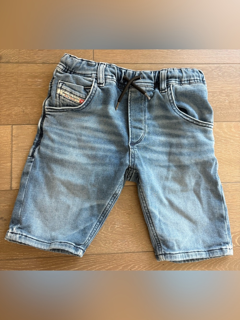 Diesel Light Blue Denim Kids Shorts